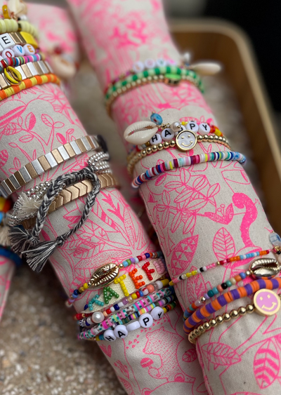 SMILY PINK BEACH STACK